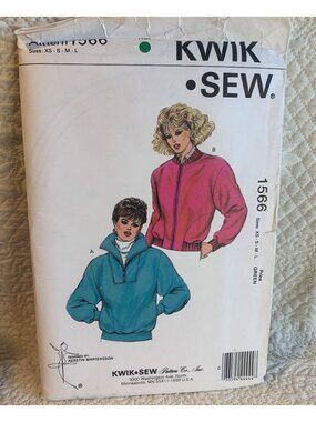 Kwik Sew Misses Jacket Sewing Pattern Size XS S M L 1566 - Uncut